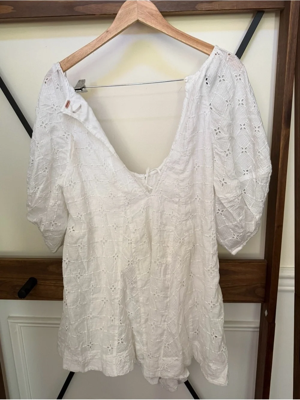 NWOT Free People eyelet Bop around romper